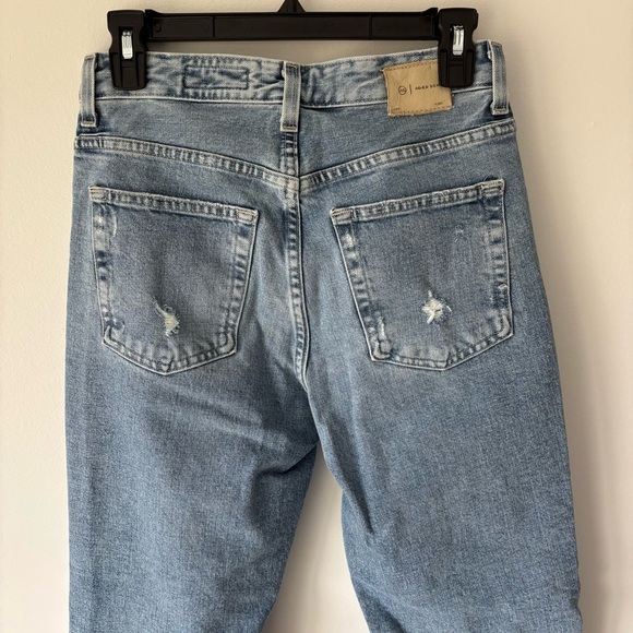 AG Adriano Goldschmied Kinsley High Rise Pop Crop Jeans Aged Denim 23 Years - Picture 10 of 16